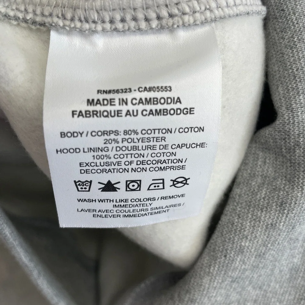 NWOT Nike Men's Size L Gray Pullover Hoodie Sweatshirt